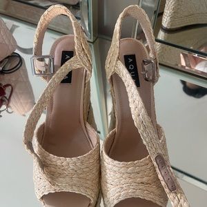 Aqua wedges *NEVER WORN